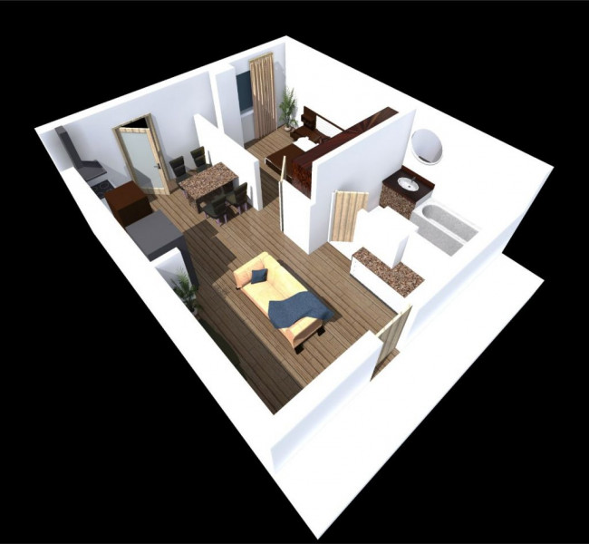 Studio cu suprafața de 41.91 mp + balcon, The New Ego Residence - Dâmbul Rotund